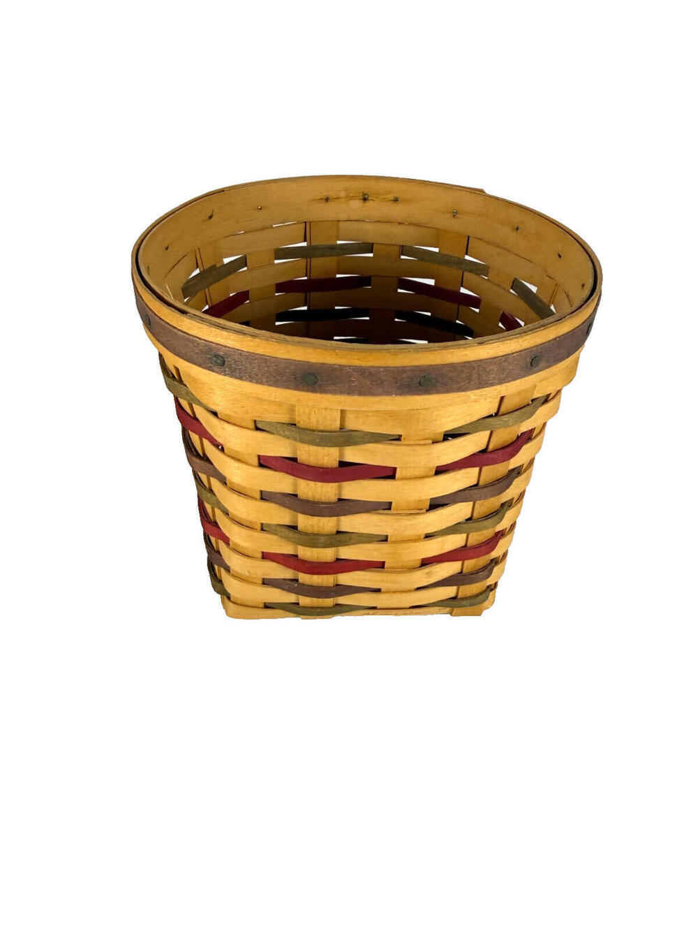 2002 Berlin Fruit Box Co Samuel Patterson Basket Berlin Hts OH USA 6.75"RD x 6"H